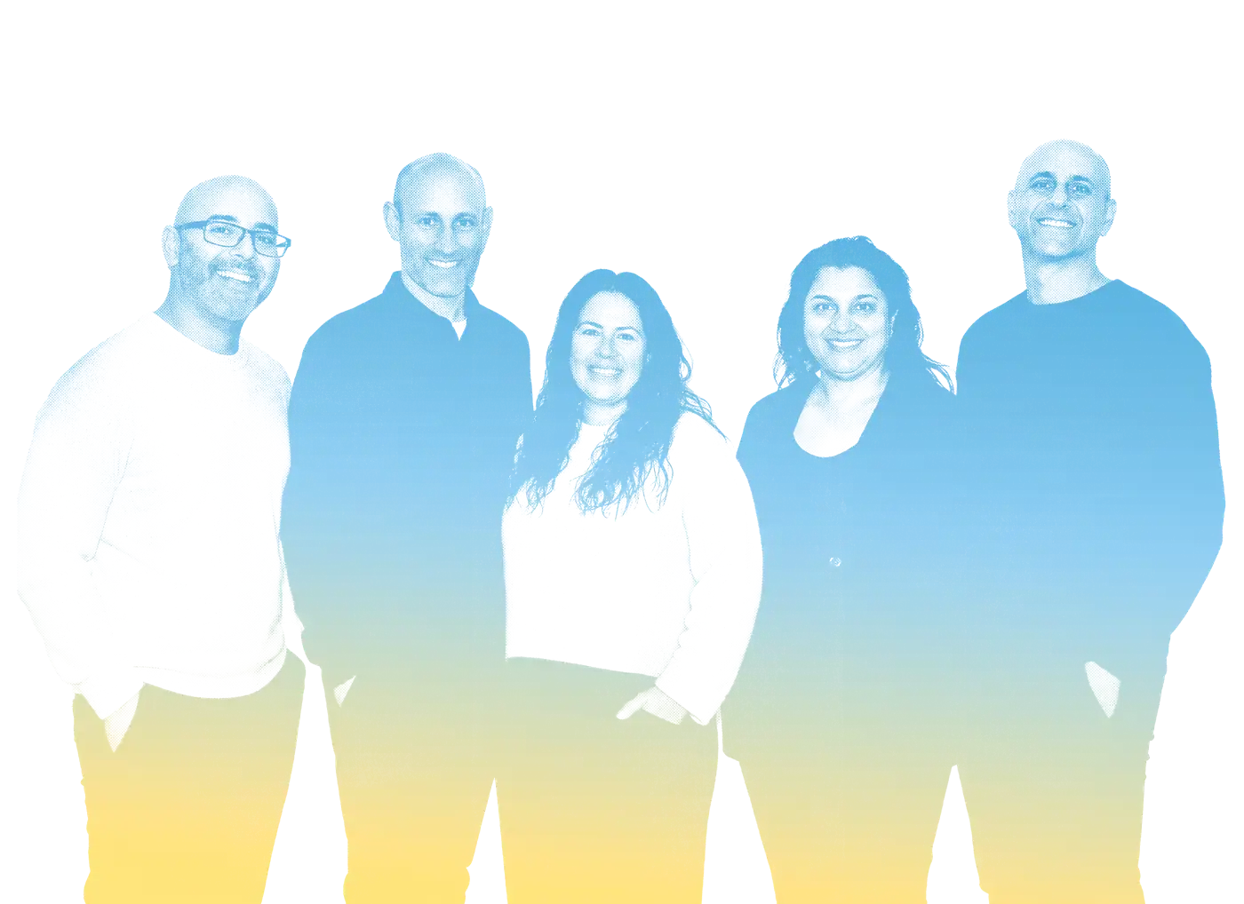 Hillel Ontario's Senior Leadership Team: Rabbi Seth Goren, Jay Solomon, Beverley Shimansky, Daniel Sennet and Judith Dworkin
