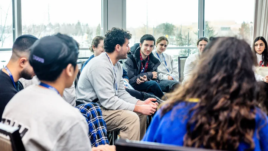 A discussion circle during an ELEVATE workshop
