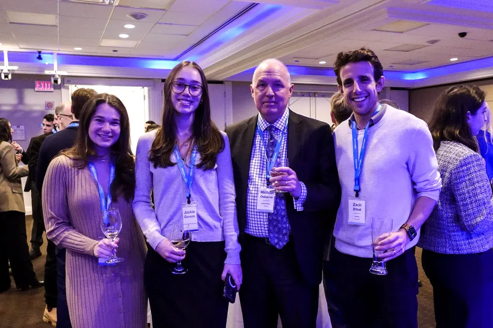 Students with established practitioners at the CJLSA evening