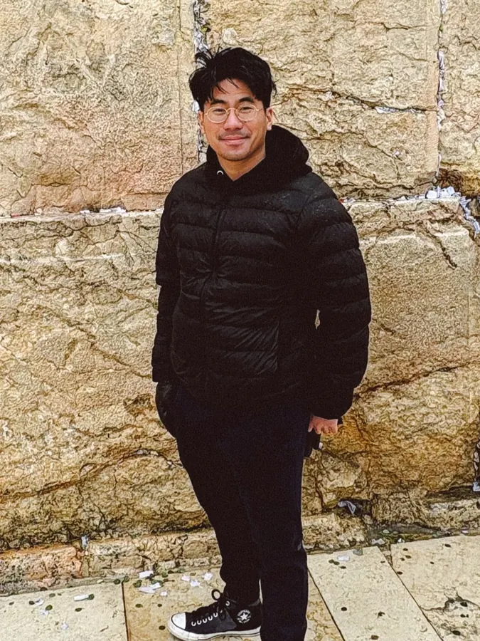 Vincent at the Western Wall during the Impressions: Israel trip
